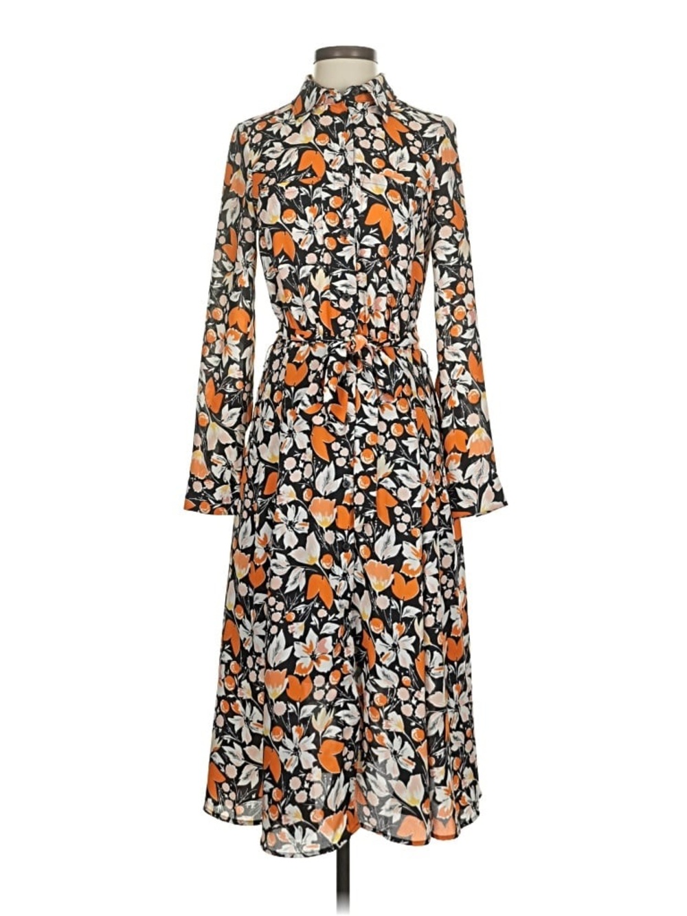 Who What Wear Floral Midi Dress